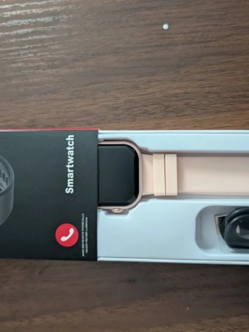 Light pink smart watch